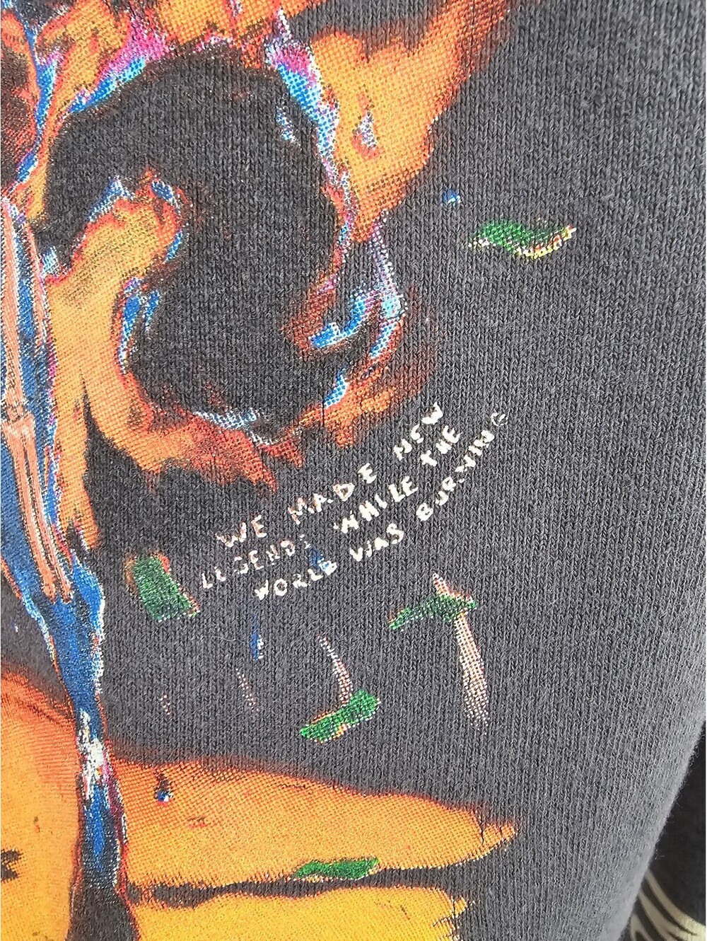 Saint JHN 21' 'In Case We Both Die Young' Tour Hoodie Grey - Picture 10 of 15